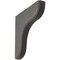 Ekena Millwork 1 3/4"W x 10 1/2"D x 10 1/2"H Eaton Wood Vintage Decor Bracket, Black BKTWD02X11X11EABL - alternate 1